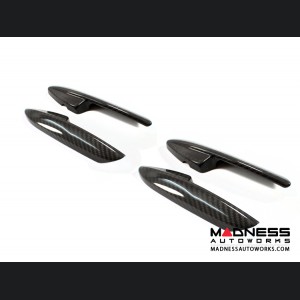 Alfa Romeo Giulia Interior Door Handle Trim Set - Carbon Fiber